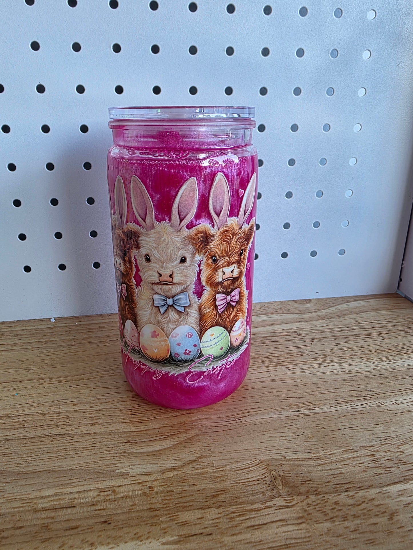 Highland Cow Cateye 16oz Acrylic