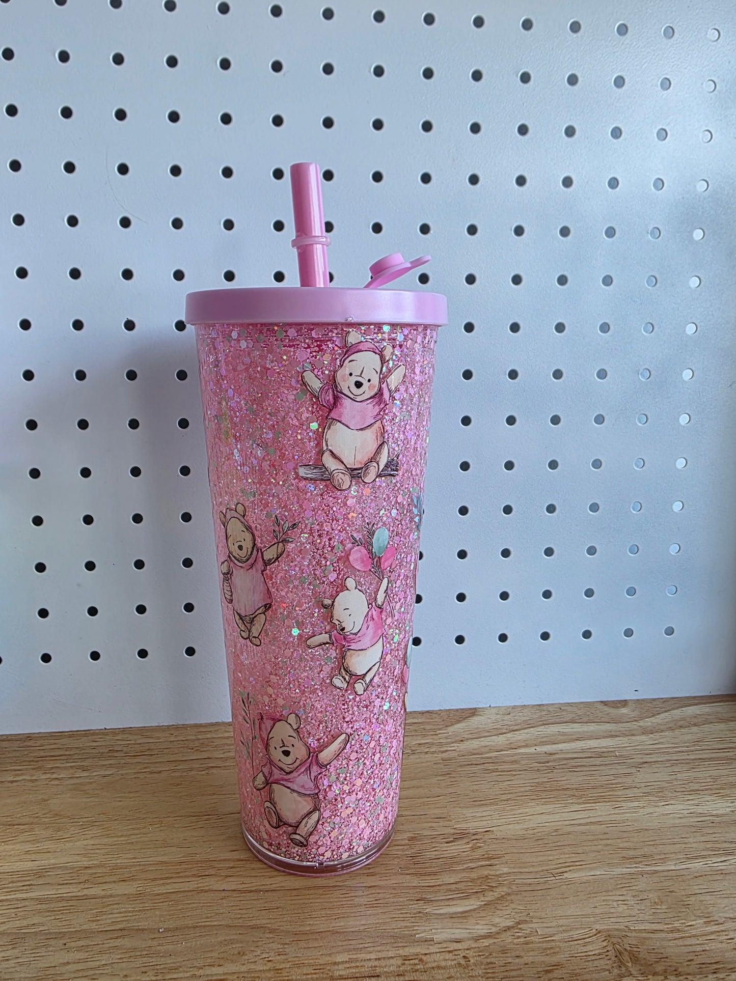 24oz Glitter Stadium Tumbler - Winnie the Pooh