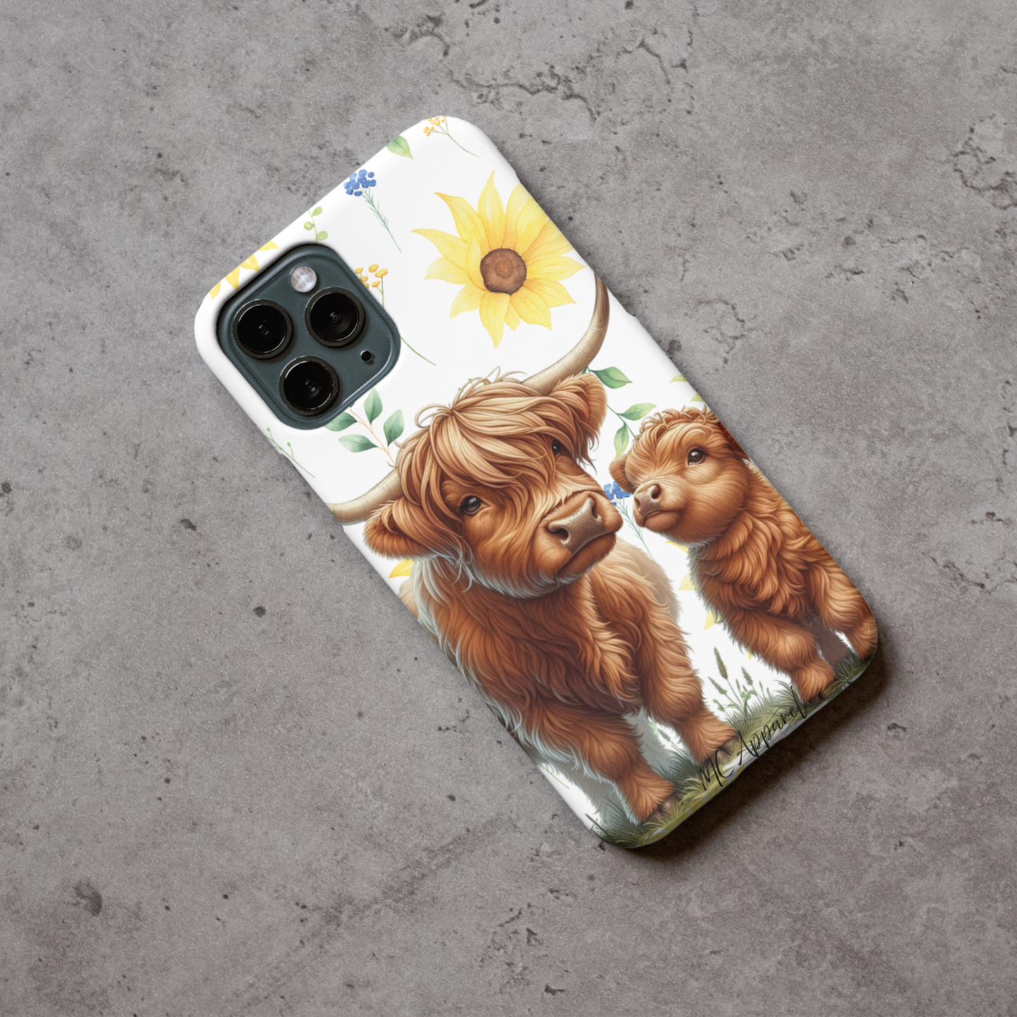 Phone Case - Highland Cow Duo
