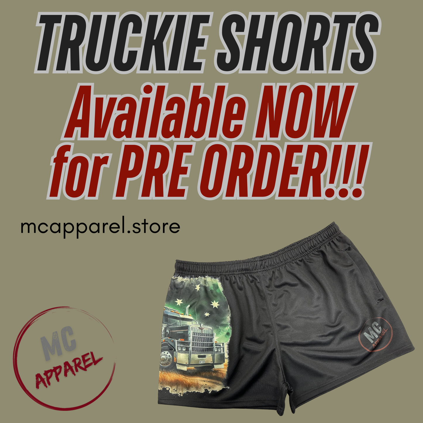 Truckie Shorts - PRE ORDER
