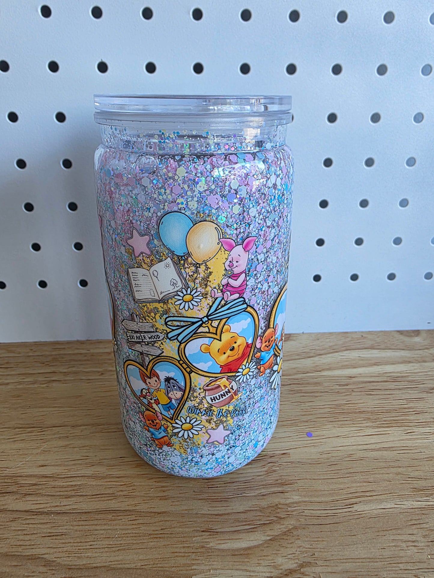 16oz Acrylic Snowglobe - Pooh & Friends