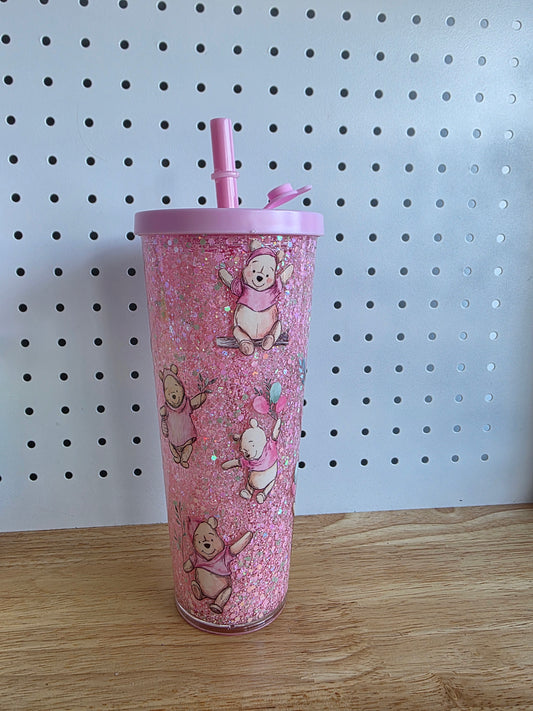 24oz Glitter Stadium Tumbler - Winnie the Pooh