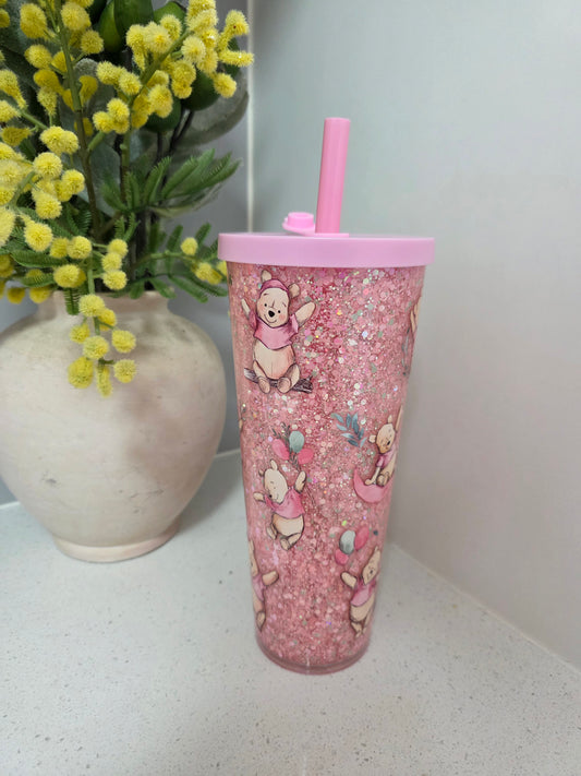 Winnie the Pooh Glitter Tumbler