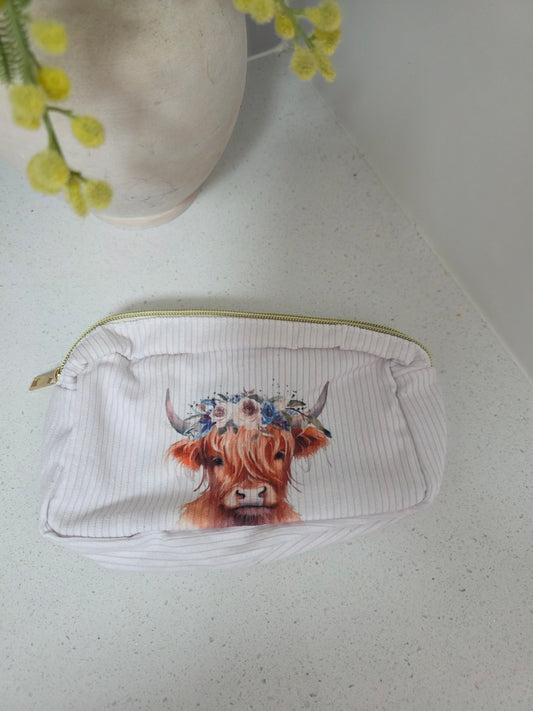 Cow Makeup Bag