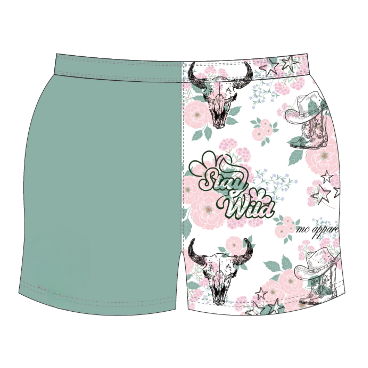 Stay Wild Footy Shorts - PRE ORDER