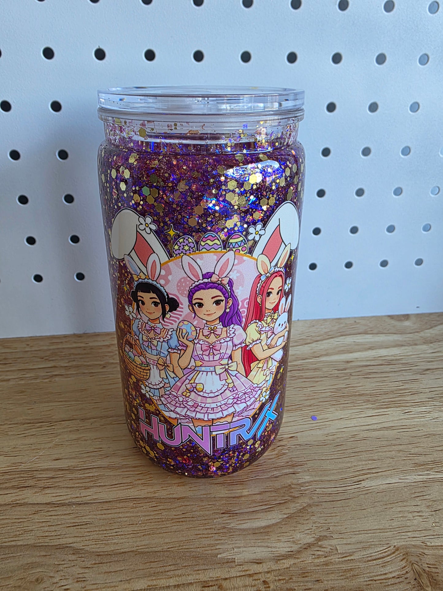 16oz Acrylic Snowglobe - Huntrix